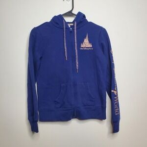 Walt Disney World Jacket 50th Anniversary Mickey & Friends Castle Zip Hoodie XS